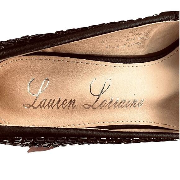 NIB Lauren Lorraine Dazzle Rhinestone Embellished Pointed Toe 4" Heel Pump Sz 8 - Picture 7 of 11